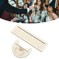 thumbnail image 1 of 2 Pieces Wooden Moon Shape Tarot Card Stand Holder, Moon Phase Altar Sun Moth Pattern Rectangle Shape Display  Witch Divination Tools Stable and Base Lenormand, 1 of 8
