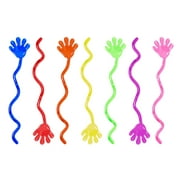 Vinyl Glitter Mini Sticky Hands Toys for Children Party Favors, Birthdays - 1 1/4" (72 Count) by Super Z Outlet