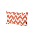 thumbnail image 2 of Noble House Ernest Zig Zag Striped Rectangular Throw Pillow in Orange, 2 of 12