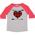 thumbnail image 3 of Inktastic Buffalo Plaid Valentines Day Heart Boys or Girls Toddler T-Shirt, 3 of 5