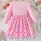 thumbnail image 4 of Vestido de cuello redondo y manga larga para niñas Vestido de cuello redondo y manga larga para niñas Falda de malla elegante Vestido de princesa elegante para niñas pequeñas Vestido de poliéster para, 4 of 8