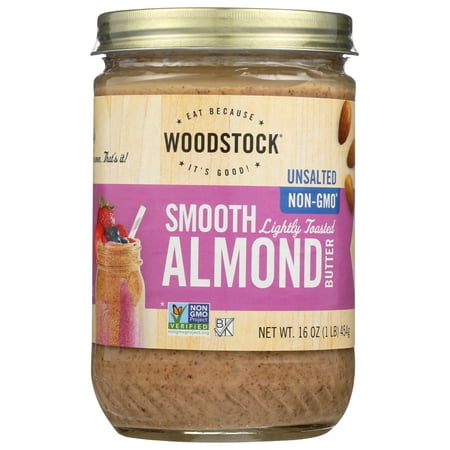 Woodstock Smooth Lightly Toasted Almond Butter, 16 Oz.