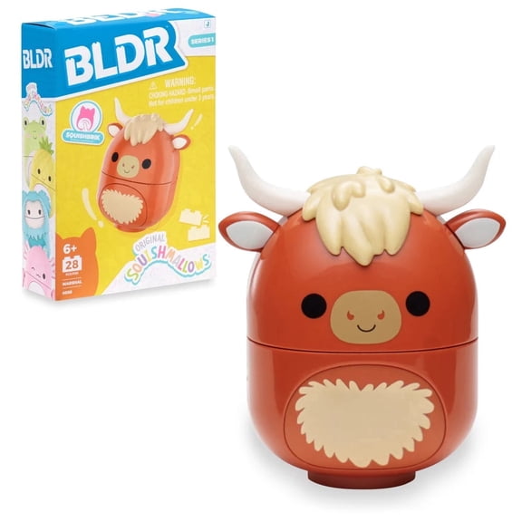 BLDR Squishmallows SquishBrik Series 1 figure pack Marshal the Highland Cow