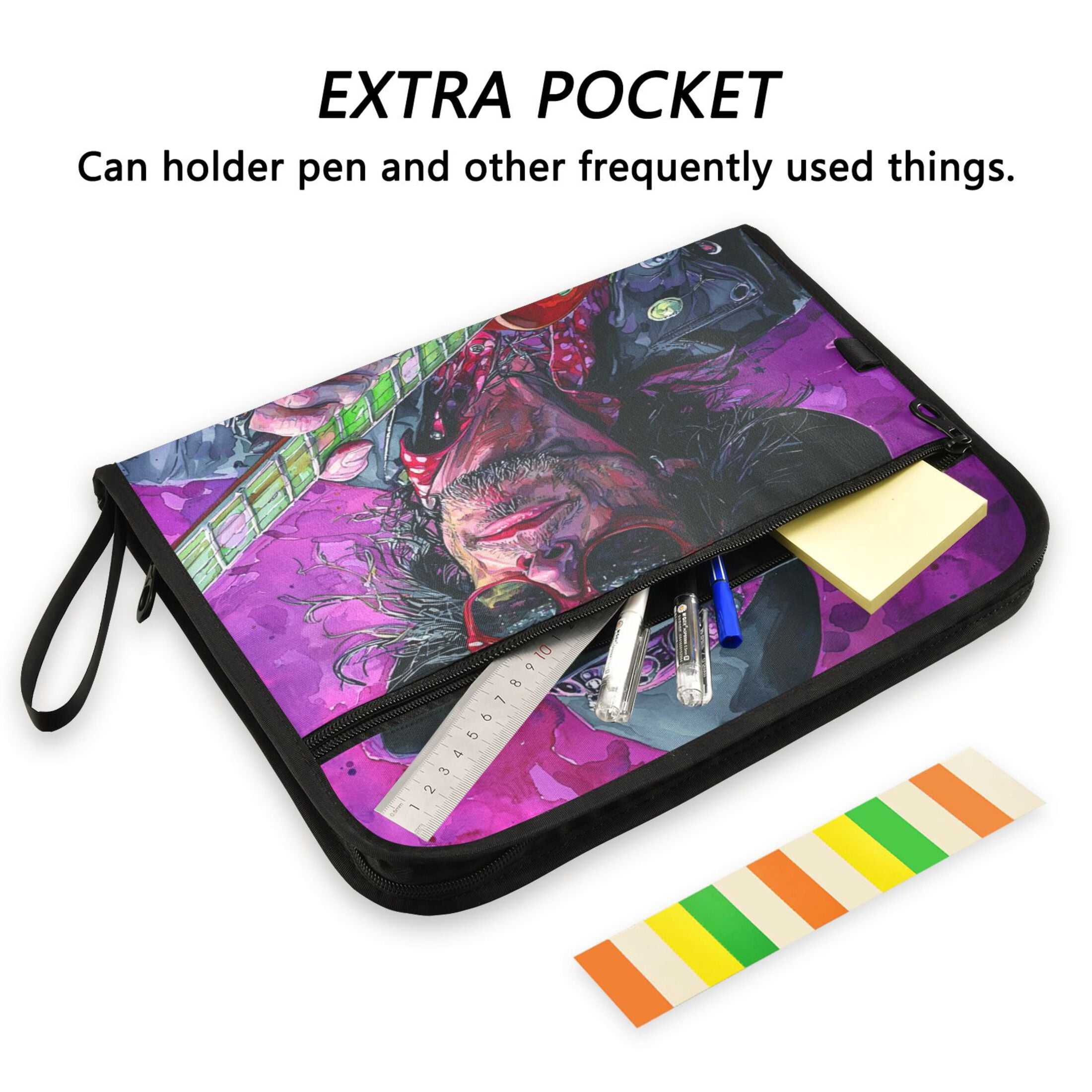WOBOGO Uncle Rock Expanding File Folder Letter Size Accordion Filing Organizer 13 Pocket Separate Organ Pocket