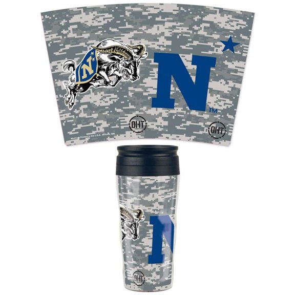 Navy Midshipmen 16oz Plastic Travel Mug - Digi Camo