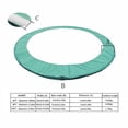 thumbnail image 3 of Tapis de Sécurité pour Trampoline Rond, Housse Protectrice à Ressort, Accessoire de Trampoline Imperméable et Résistant aux UV, Coussinet à Ressort à Conception Sans Joints pour Trampolines Extérieurs, 3 of 8