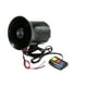 thumbnail image 1 of Megáfono DC 12V Sonidos de 3 tonos Altavoces de seguridad Advertencia Advertencia Sirena Trompa TOMSHOO Megáfono, 1 of 7