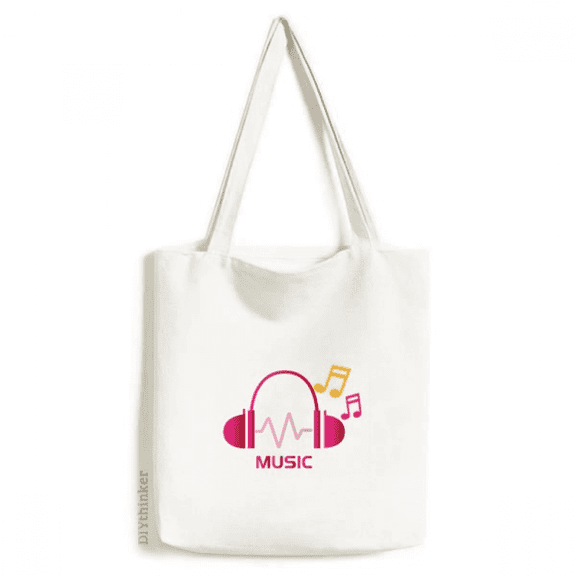 Innervation Musical Headset Tote Canvas Bag Shopping Satchel Casual Handbag
