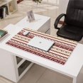 thumbnail image 3 of Long Mouse Pads for Desk,Brown Ethnic Stripe Pattern Desk Mats on Top Of Desks, Desk Mouse Pad Extra Large with 3mm Non-Slip Base and Stitched Edge for Gaming,Office,Work,Home 31.5"x15.7", 3 of 6