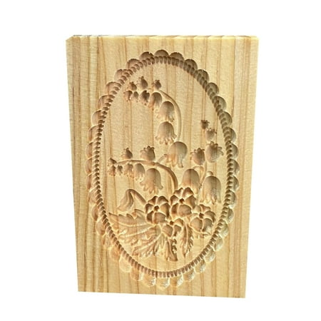 

Carved Wooden Pryanik Gingerbread Cookie Mold DIY Baking Cookie Cutter Mould Practical Kitchen Tools Easy Operation 4