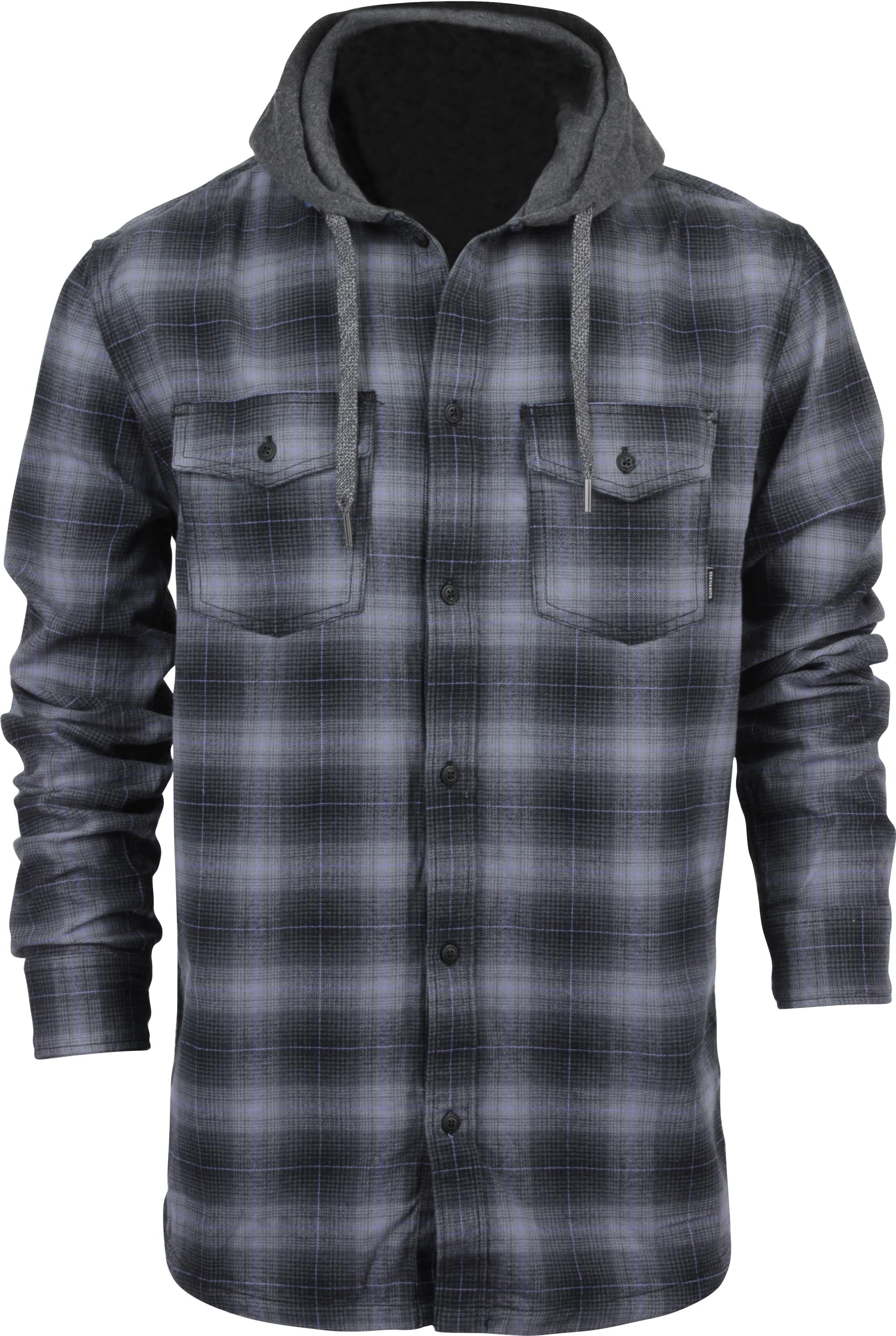 quiksilver flannel hoodie