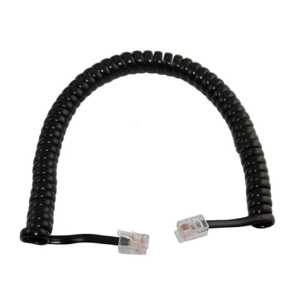 Modern Coiled RJ9 RJ11 4P4C Telephone Line Spring Landline Cord Enhancing Sound