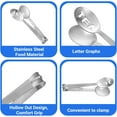 thumbnail image 5 of TEXIJUSO2 Pcs Tea Bag Squeezer, Stainless Steel Tea Bag Squeezer Tongs Tea Filter Spoon Clamp Tea Strainer Holder Clip Suitable for Gripping Loosing Leaf, Ice Cube, Sugar and Lemon Slice(Gold+Silver), 5 of 8