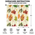 thumbnail image 2 of Maple Leaf Turkey Design Farmhouse Curtains 2 Pieces Cafe Curtains 27.5x24,42x84in Kitchen Curtains Fall Holiday Long Curtain, 2 of 5