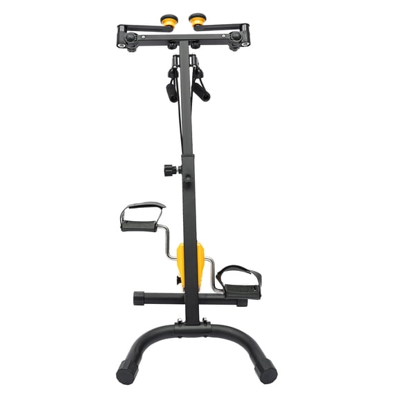 Adjustable Height Exercise Bike with Resistance Bands and Non-Slip Foot Pedals for Home Use, Ideal for Elderly Rehabilitation