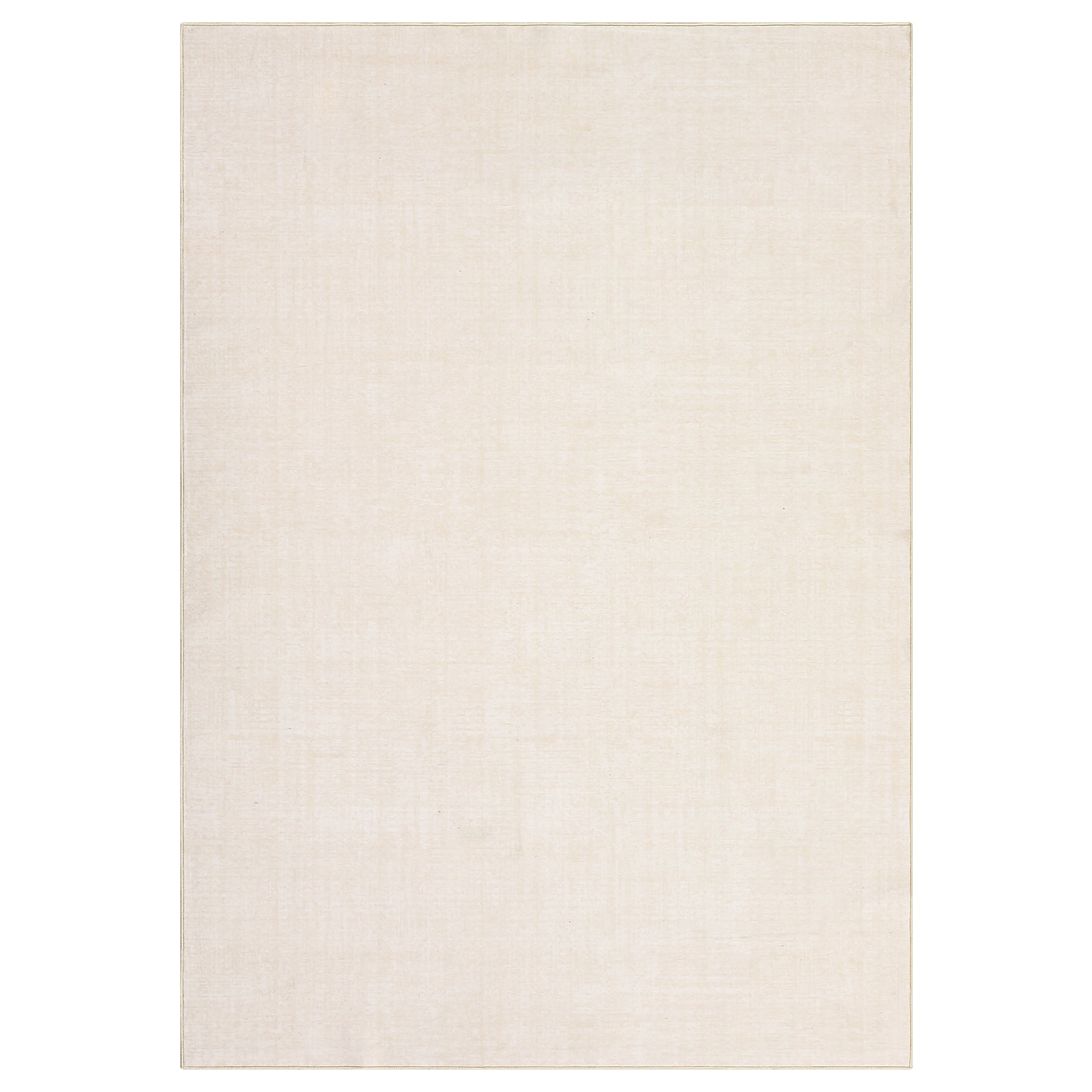 Area Rug 5x7 Washable Rug Solid Color Rug Modern Beige Rug with Non Slip Backing, Plain Rug, Distressed Accent Rug for Living Room, Bedroom, Stain Resistant Soft Thin Rug