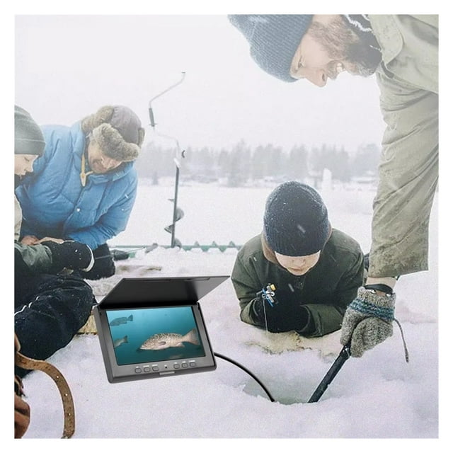 Portable Underwater Fish Finder Fishing Camera Fixed on Rod 720P Monitor IP68 for Fishing