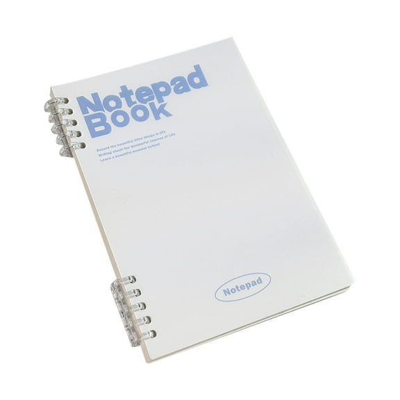 Refillable Notebook And Filler Paper Notebooks College Removable Spiral Binder Transparent Cover Planner Dot Grid Journaling Book