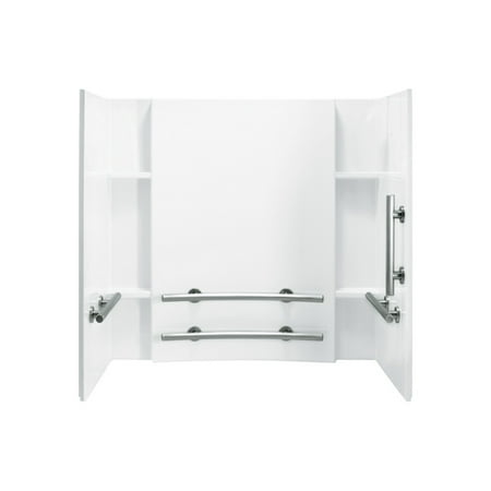 Biscuit Accord - Sterling 71154123-0 Accord Vikrell Bathtub Wall Surround, White