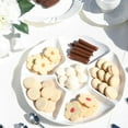 thumbnail image 2 of Oxford Divided Serving Platter with 6 Dividers in Porcelain, 2 of 8