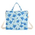 thumbnail image 7 of FORMRS Womens Corduroy Tote Bag Crossbody Shoulder Purse Handbag with Detachable Strap, Blue Flowers Pattern, 7 of 7