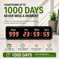 thumbnail image 2 of 1000 Days Countdown-up Timer with Remote, Days Countdown Clock for Retirement Wedding Events Size 13.4 x 3.7 in. Wall Mount, 2 of 8