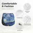 thumbnail image 6 of Picia The Starry Night Pattern Women's 2 in 1 Athletic Running Shorts High Waisted Workout Casual Gym Sweat Shorts with Comfy Liner Zipper Pockets-XX-Large, 6 of 9