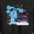 thumbnail image 3 of Blue's Clues & You! - I Love Winter Snow Much - Toddler And Youth Crewneck Fleece Sweatshirt, 3 of 5