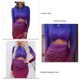 thumbnail image 3 of Vestido Ajustado ANGGREK de Manga Larga Cuello Redondo Diseño Recortado, 3 of 6