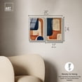 thumbnail image 5 of Blue Cream Set Framed High-Gloss Acrylic Glass Wall Art Boho Abstract by Art Remedy, Silver Frame, 10 x 15, 5 of 6