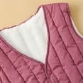 thumbnail image 5 of AUNVITO Mature Women's Thermal Fleece-Lined Quilted Vest with Fleece Collar, Lightweight Padded Sleeveless Jacket for Winter, Windproof Nylon Spandex Outerwear 450g, 5 of 8