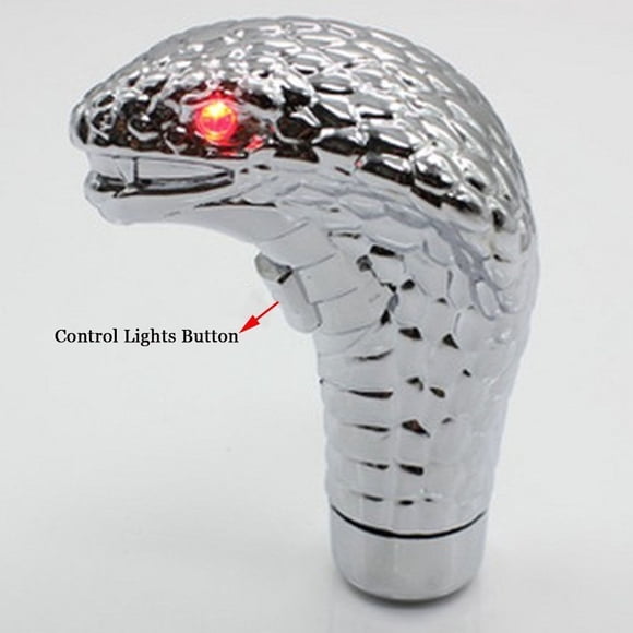 Car Snake Head ABS Gear Shift Knob Car shift knob Motion activated Motion Activated LED Light Handle Shifter Manual Automatic Gear Shifting Knob