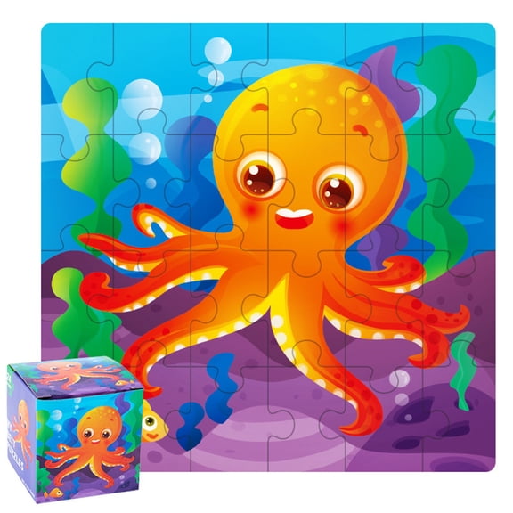 Wooden Puzzles for Toddlers, Animal Jigsaw Puzzles for Kids3-5, 9 Pieces Preschool Learning Activities, Learning & Educational Toys, Gift for Boys, Girls