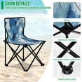 thumbnail image 4 of 600D Oxford Camping Chair Portable Foldable Chair Supports 220 lbs for Picnic, Fishing, Backpacking Ethereal Dreamlike Elements, 4 of 8