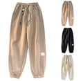 thumbnail image 6 of 5-6 Years Child Girls Cargo Pants Wide Leg High Waisted Pants Casual Baggy Pants with Pockets, 6 of 9