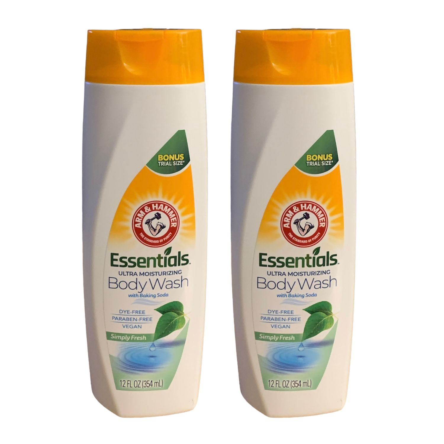 Arm & Hammer Essentials Ultra Moisturizing Body Wash With Baking Soda Refreshing, Deodorizing