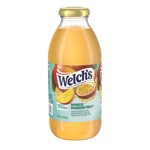 Welch's Mango Passion Fruit Drink, 16 fl oz On-the-Go Bottle