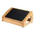 thumbnail image 4 of Reposapiés de madera para debajo del escritorio, cómodo reposapiés, reposapiés para dormitorio, juegos, sala de estar, viajes y hogar., 4 of 8