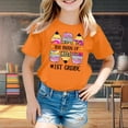 thumbnail image 2 of AWZXDE T-Shirts Graphiques de Rentrée Scolaire pour Filles Hauts Mode Décontracté Manches Courtes Coupe Ample Col Rond T-Shirts Confortables, 2 of 4