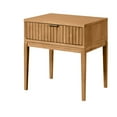 thumbnail image 6 of Nathan James Jasper Mid-Century Modern Nighstand, Side Table with Storage and Fluted Drawer Doors with Brass Handles, 6 of 8