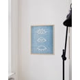 thumbnail image 5 of HAUS AND HUES Blue Wall Decor for Teen Girls - Evil Eye Wall Decor and Blue Posters for Dorms | Eye Art Decor Blue Aesthetic Room Decor Blue Print Wall Decor Bohemian UNFRAMED 12"x16", 5 of 6