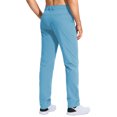thumbnail image 5 of Delconic Mens Golf Pants Outdoor Hiking Trousers Breathable Casual Sports Pants Straight Leg Stretch Waist Travel Workwear Sky Blue XL, 5 of 5