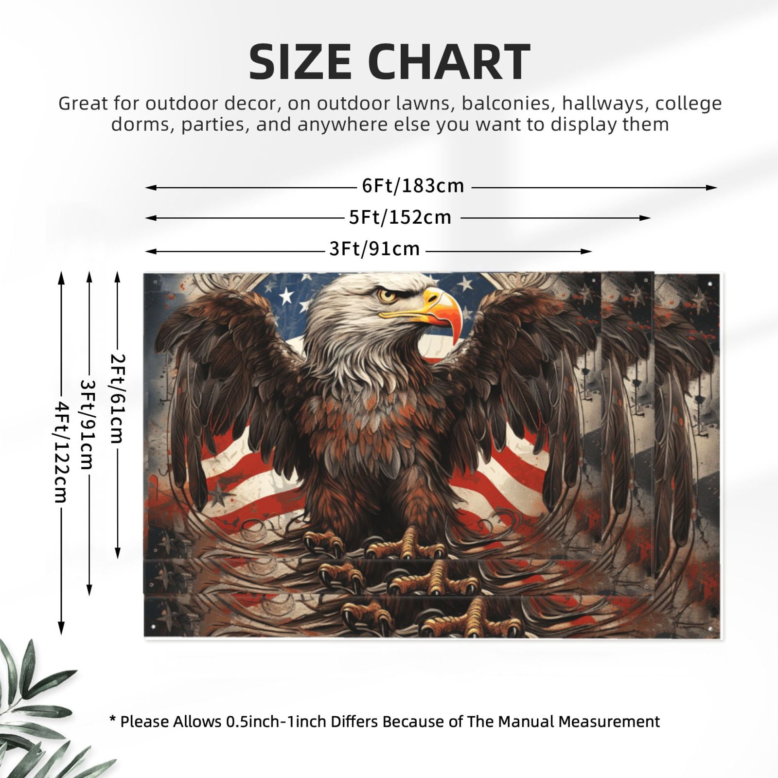 United States Navy Eagle American Flag USA Four Hole Decorated Banner Flag for Garden Yard Home Decoration Indoor Outdoor 4x6 Ft
