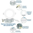 thumbnail image 2 of wqlpp-4Inch LED Recessed Slim Pot Light with Junction Box, 4000K, Dimmable LED Recessed Ultra-Thin Ceiling Light/Potlight, 9W(=75W) 750LM, Natural White/4000K (Single), 2 of 4
