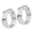thumbnail image 3 of FJC Finejewelers 925 Sterling Silver Rhodium Plated Hoop Earrings 20 x 8 mm, 3 of 6