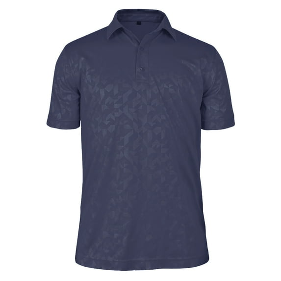 Monterey Club Men's Elements Emboss Texture Golf Polo Shirt #1288
