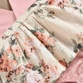 thumbnail image 7 of Newborn Baby Girl Summer Outfits Sleeveless Flower Romper Bodysuit Skirt Headband 2Pcs Jumpsuit Clothes Set 6-12 Months, 7 of 7