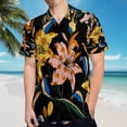thumbnail image 5 of High Quality Hawaiian Shirts for Men Short Sleeve Aloha Beach Shirt Floral Summer Casual Button Down Shirts Blouses UYQF6N, 5 of 7