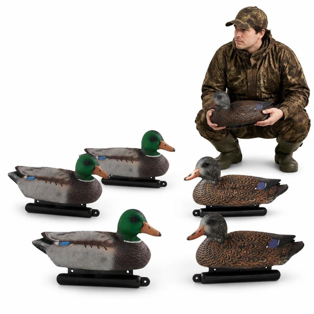 Duck Decoy Set 6 Pack Floating Hunting Decoys XPE Material for Outdoor Water Use