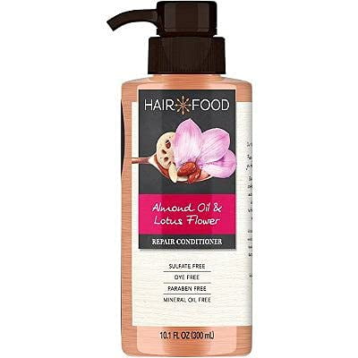 Acondicionador para el cabello, aceite de almendras y flor de loto, reparador